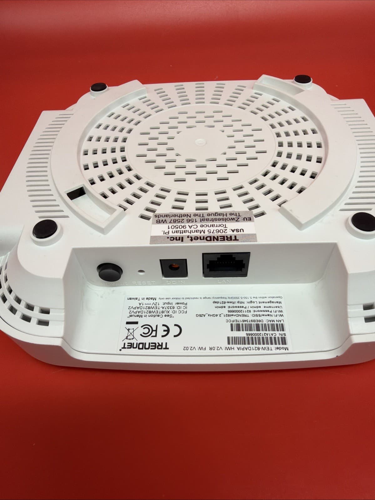 TRENDnet TEW-821 DAP /A Wireless Access Point - No Power Cord Included White - Image 5