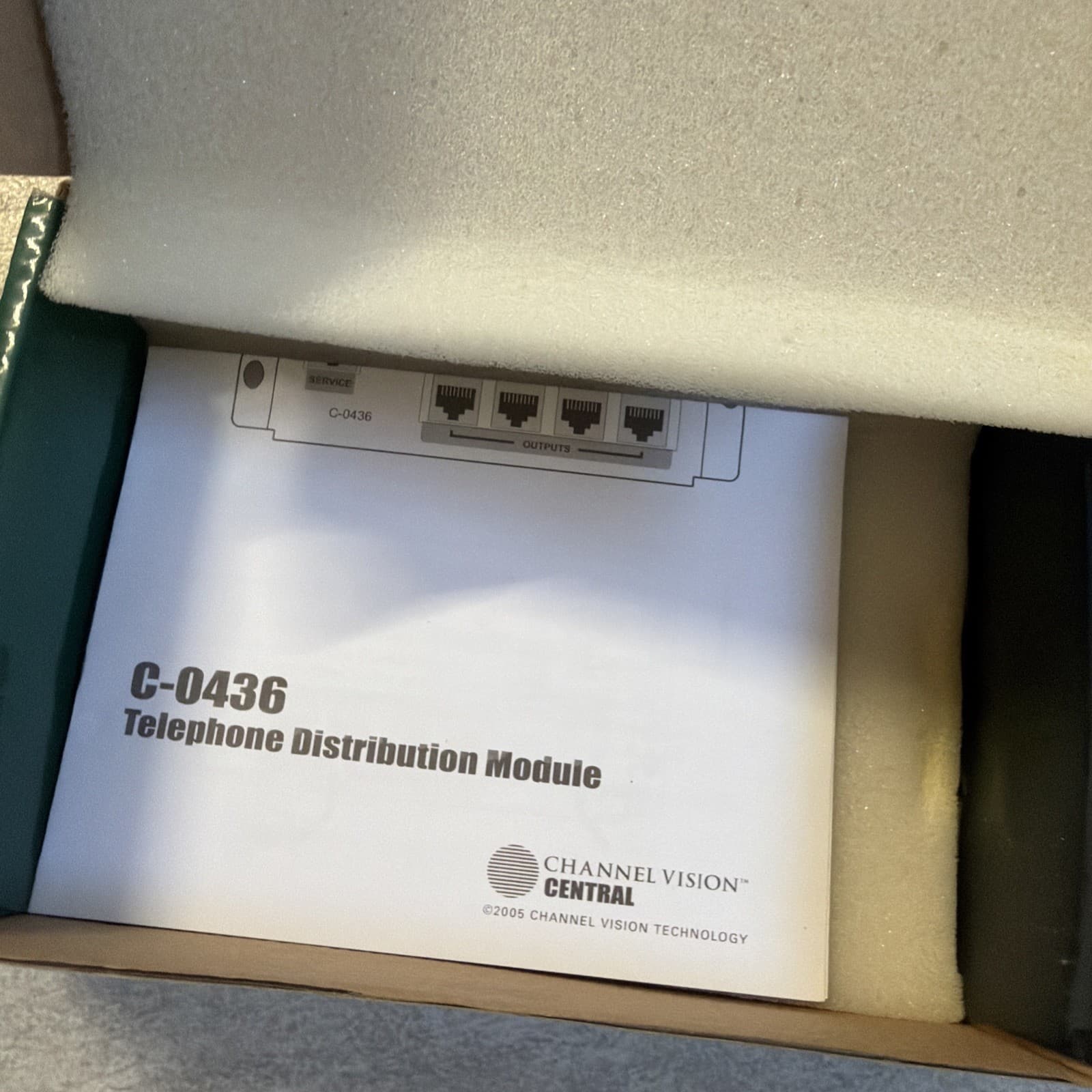 Channel Vision Central RJ-45 Telephone Distribution Module C-0436 New - Image 2