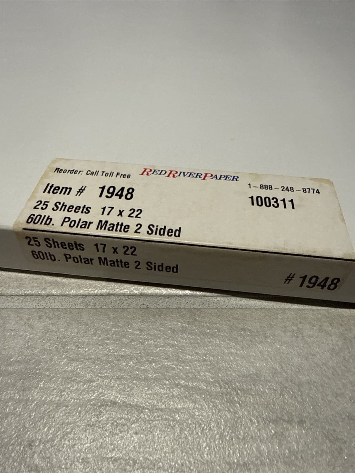 Red River Paper #1948 17"x22" 60lb Polar Matte 2 Sided 20 Sheets Copy Paper - Image 6