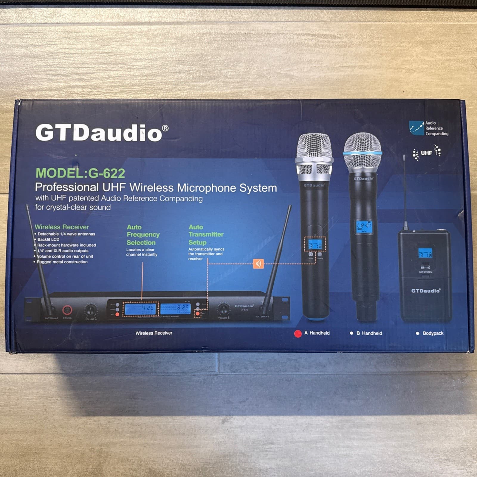 GTDaudio G-622H 2x100 Channel UHF Wireless Microphone System - Image 11