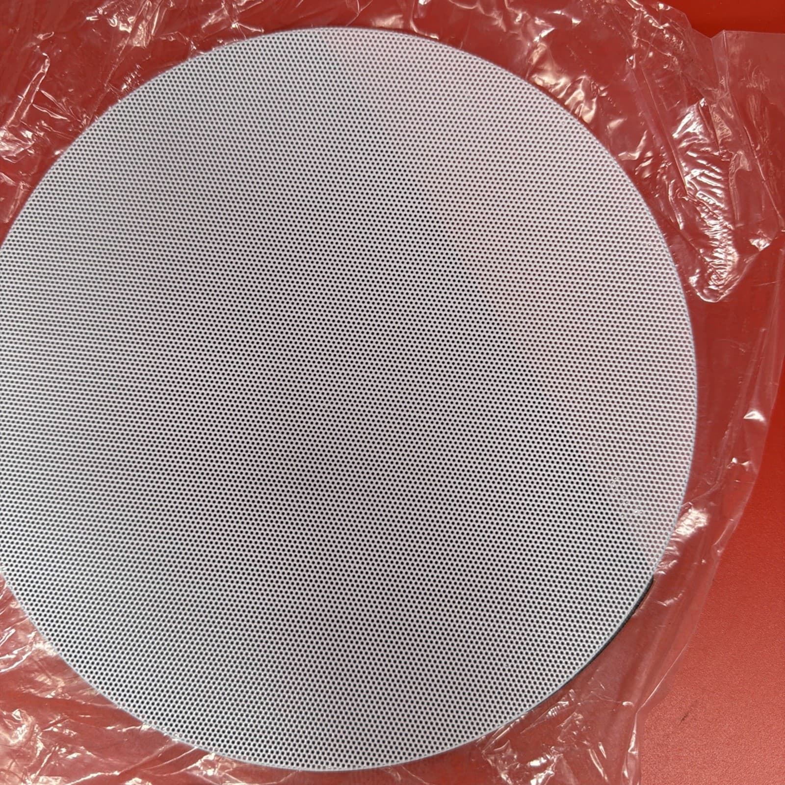 7.5” Round White Metal Speaker Grill New - Image 3