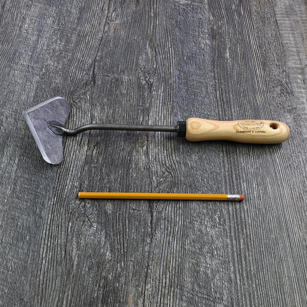 DeWit Heart Shaped Push Hoe Boron Steel Ash Handle Hand-Forged Dutch NEW - Image 4
