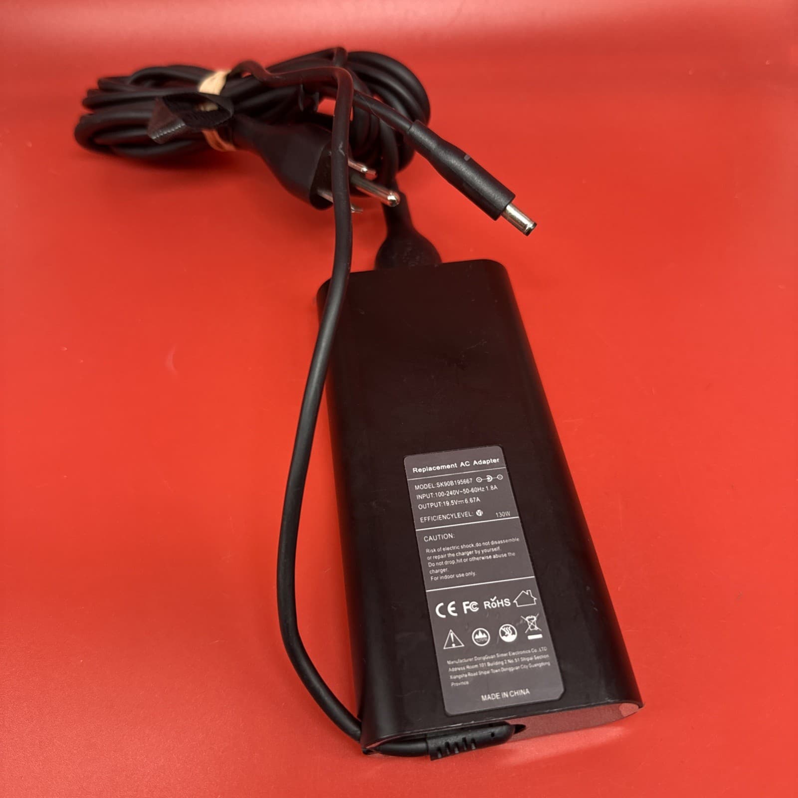Universal 130w SK90B195667 19.5v 4.5mm Tip Ac Adapter AC/Standard Black 19.5 V - Image 2