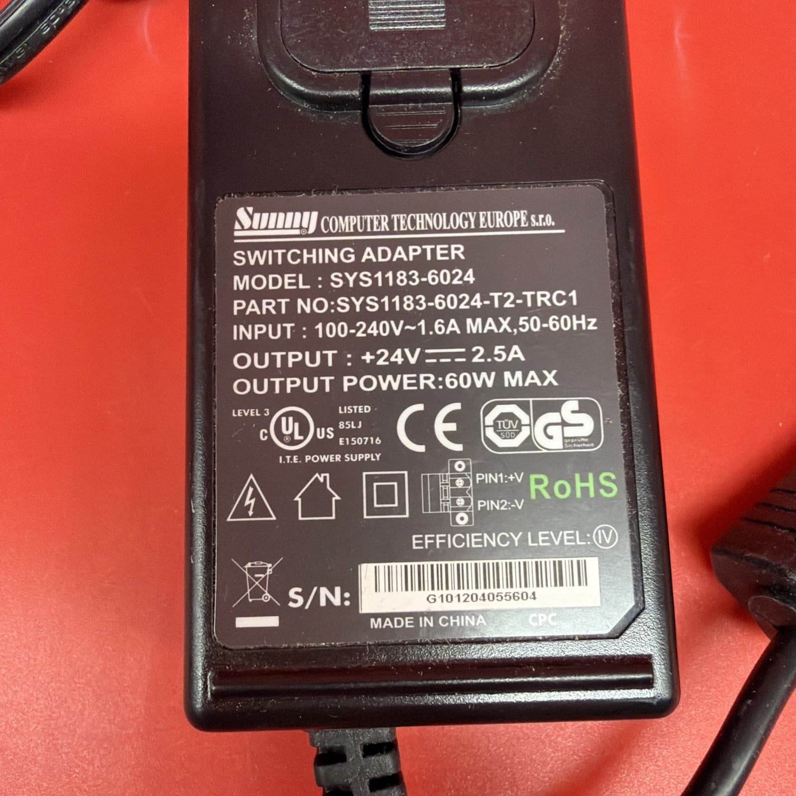 Sunny Switching Power Supply SYS1183-6024-T2-TRC1 60w Power Supply - Image 2