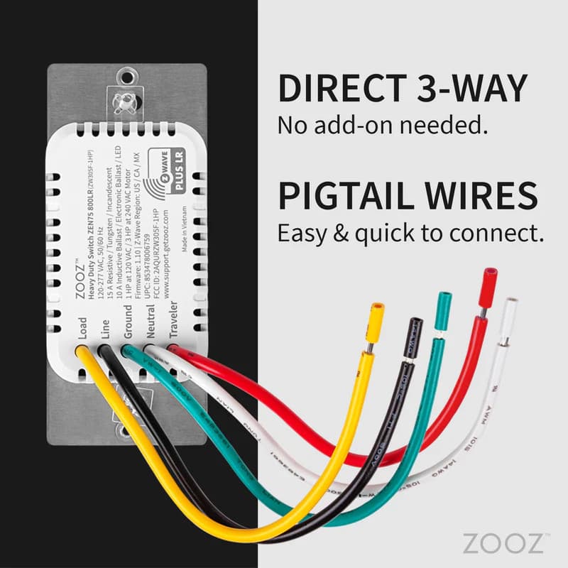 Zooz 800 Z-Wave Heavy Duty Switch Smart Switch Smart Home NEW - Image 3