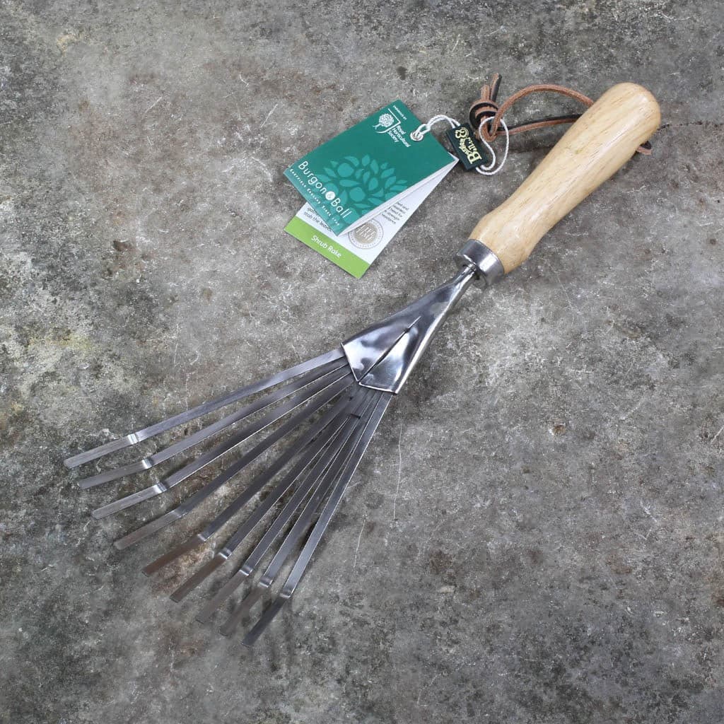 Burgon & Ball Shrub Rake Stainless Steel Soil British NEW - Image 3