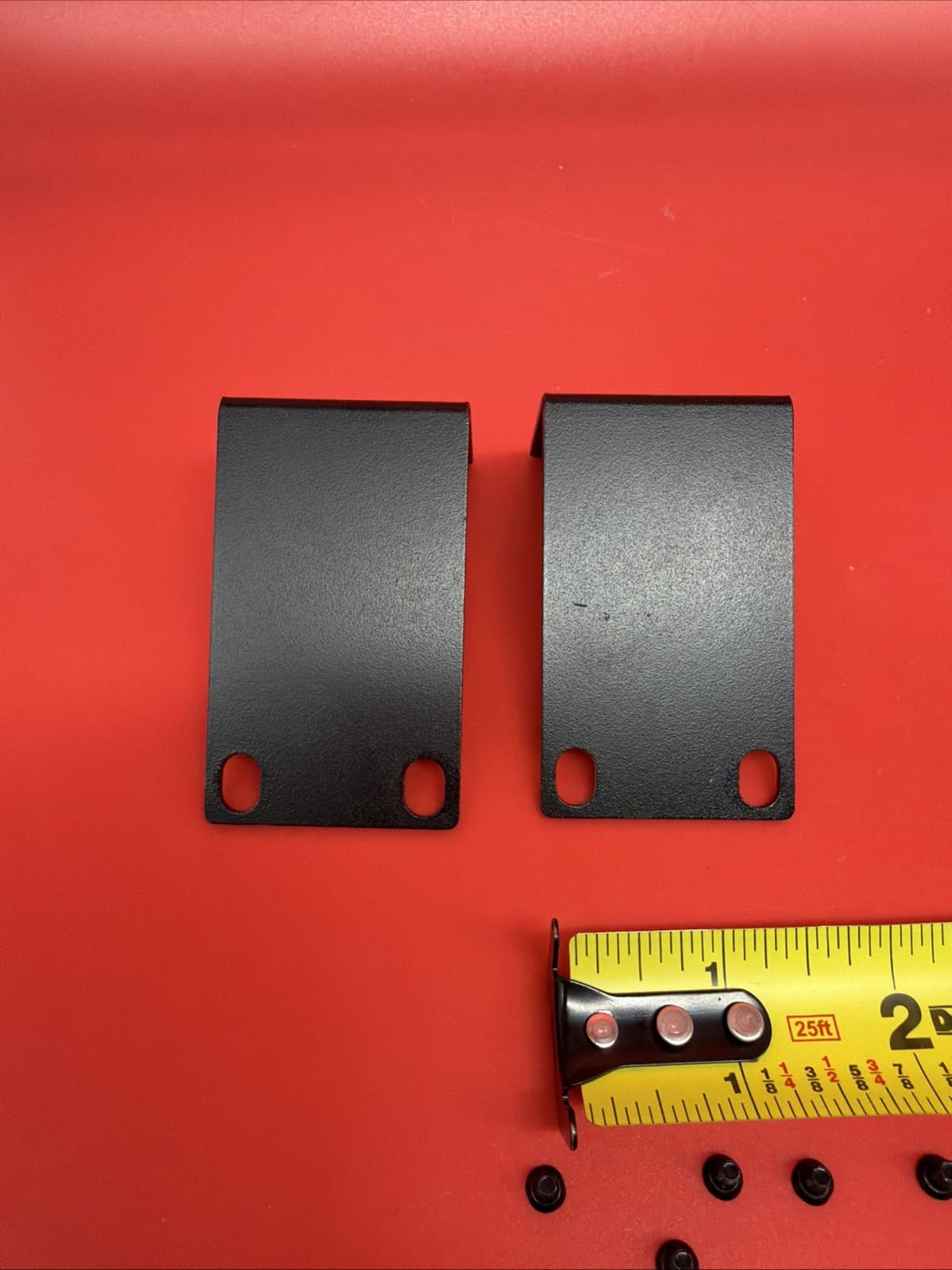 3 in Black Metal Rack Ear Kit For 1U Network Switch Araknis Mount Hardware Kit - Image 4
