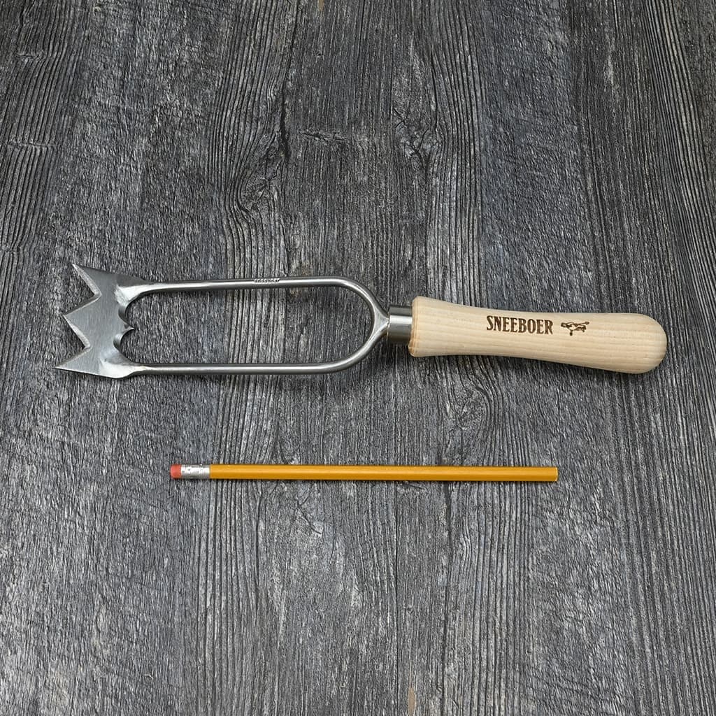 Sneeboer Royal Dutch Hand Hoe Stainless Steel Hand-Forged Cherry NEW - Image 6