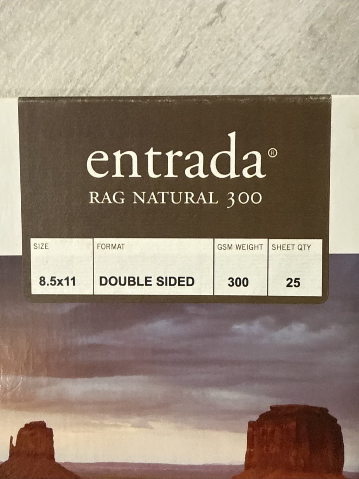 Moab Papers Entrada Rag Natural 300 8.5 x 11 [20 sheets] Sheet Paper - Image 2