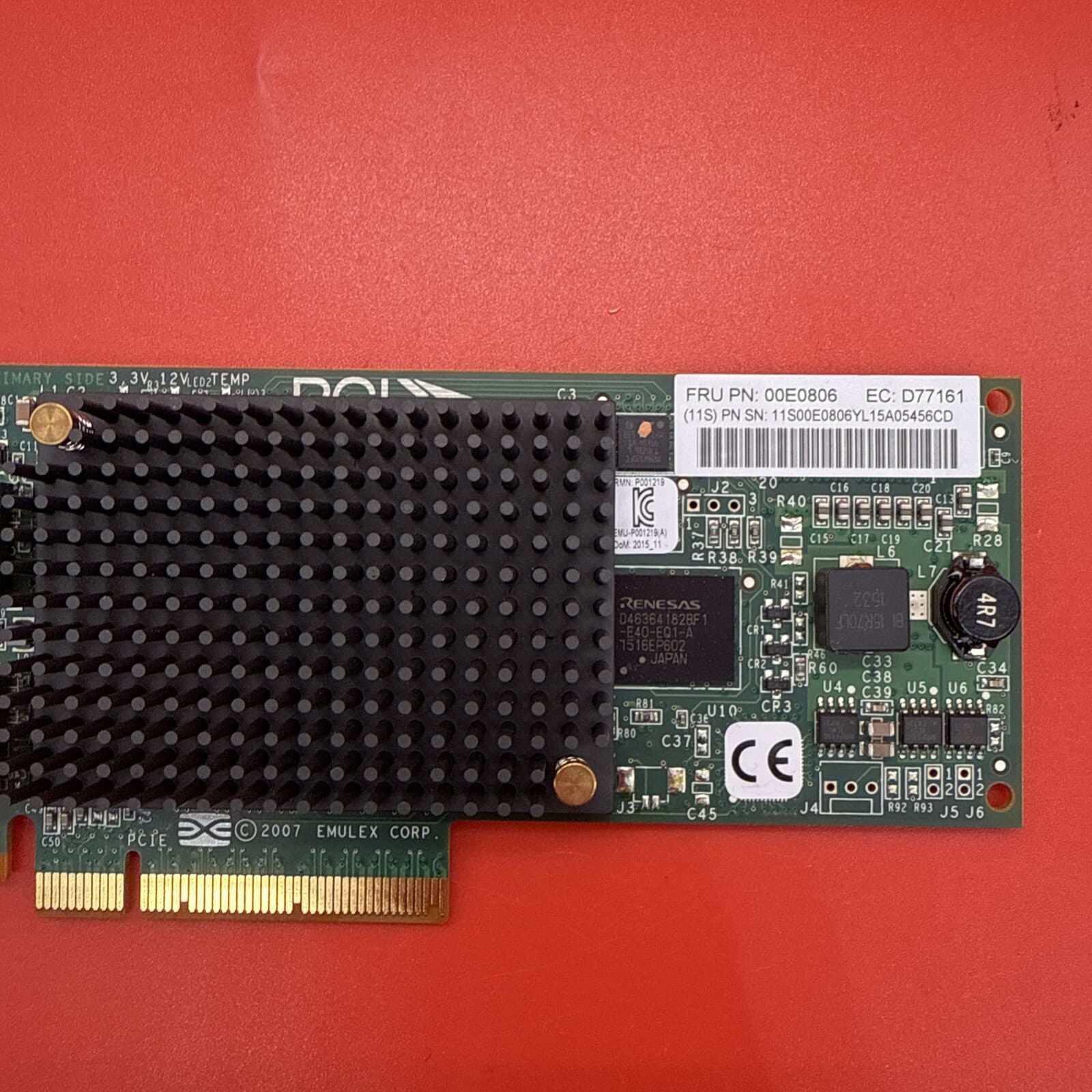 IBM 577D 00E0806 D77161 LPE12002 2P 8Gb FC FH HBA Adapter - Image 3