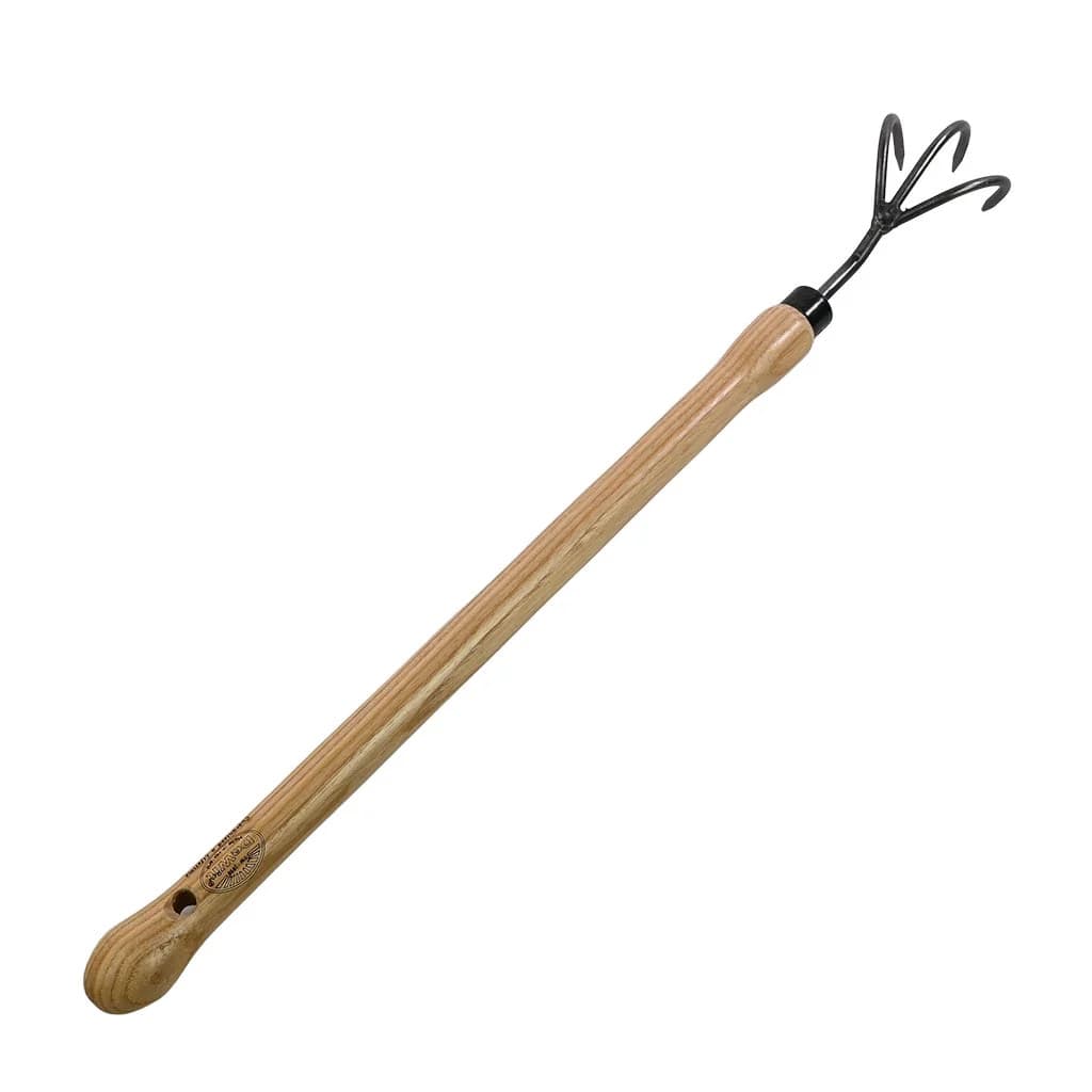 DeWit Drop Grip 3-Tine Cultivator Hand Weeder Boron Steel Ash Handle Weeding NEW