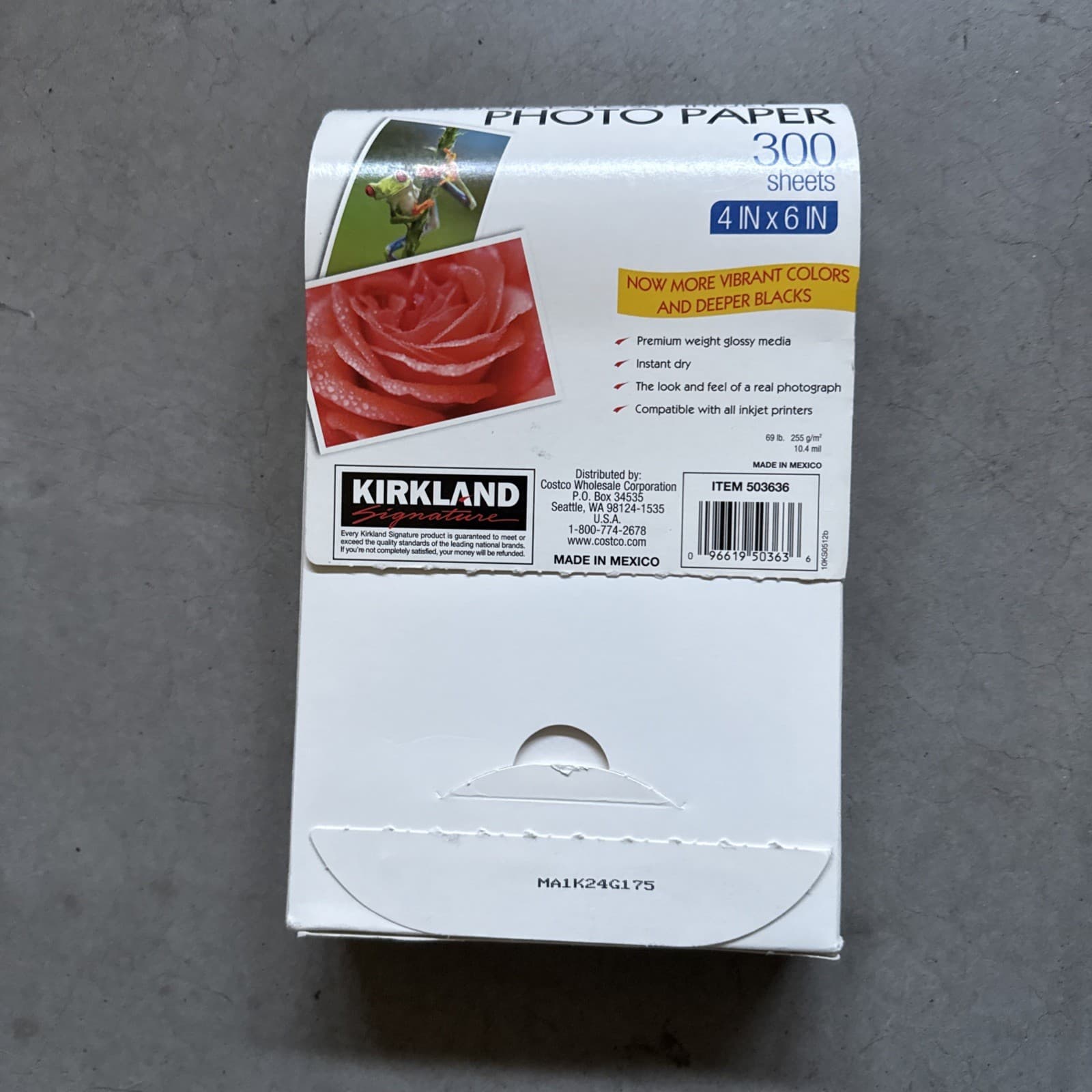 Kirkland Professional Glossy Inkjet 4x6 Photo Paper Premium White Universal - Image 6