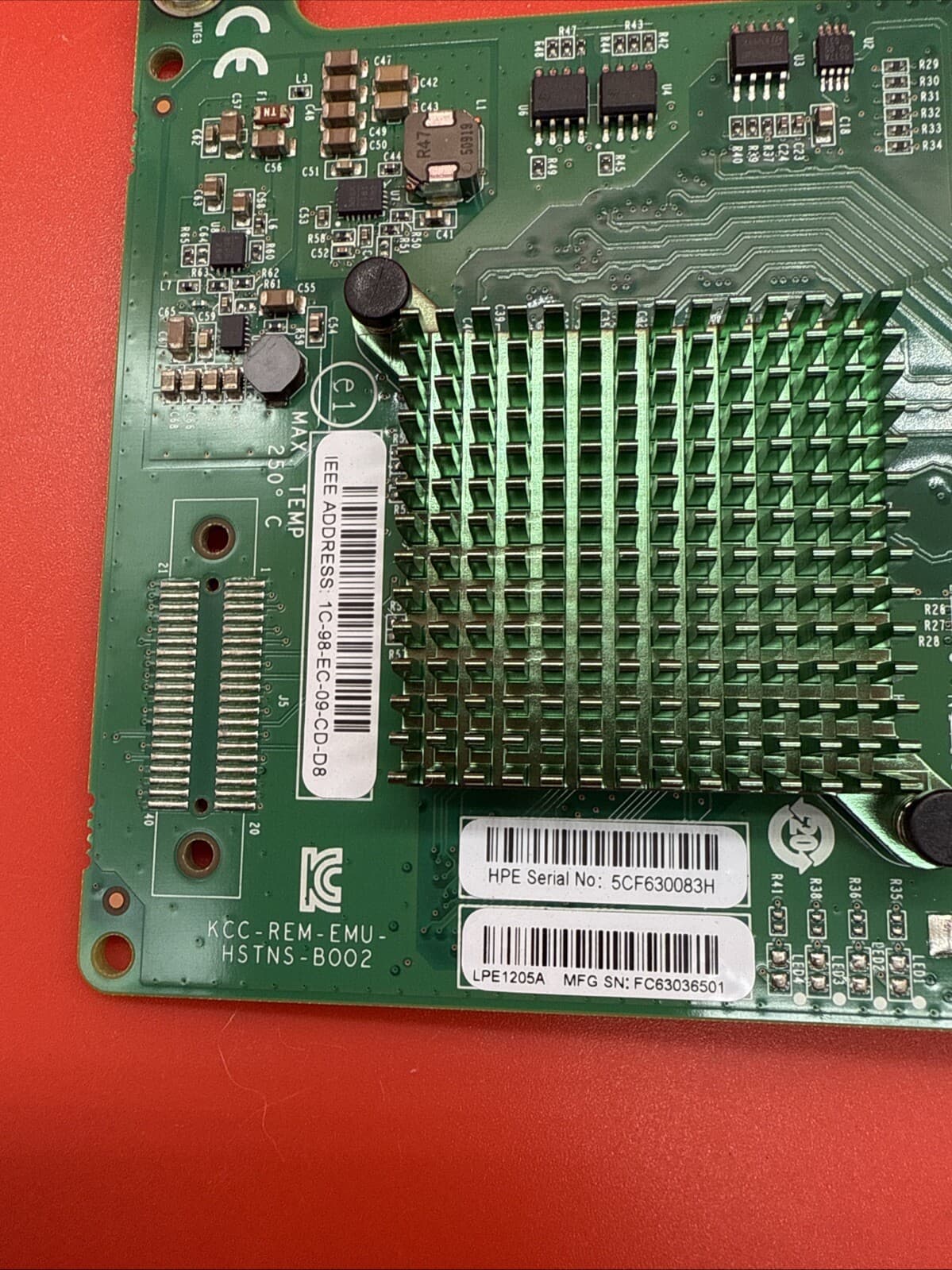 HP LPe1205A 8Gb FC HBA 656912-001 662538-001 659818-B21 Wired For HP Mezzanine - Image 2