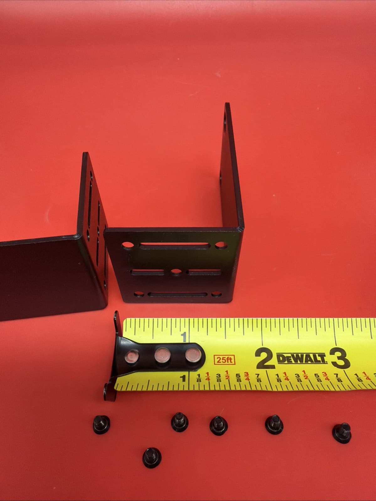 3 in Black Metal Rack Ear Kit For 1U Network Switch Araknis Mount Hardware Kit - Image 3