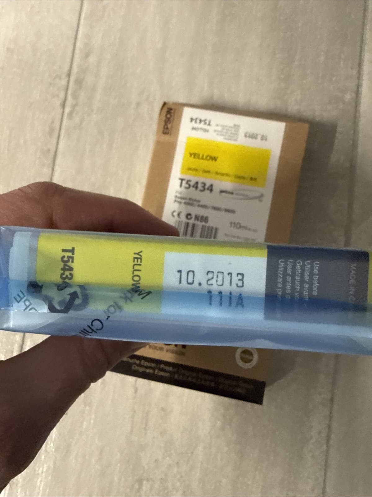 NIB Genuine Epson T5434 Yellow 110ml K3 Ink Stylus Pro 4000/7600/9600 For Epson - Image 4