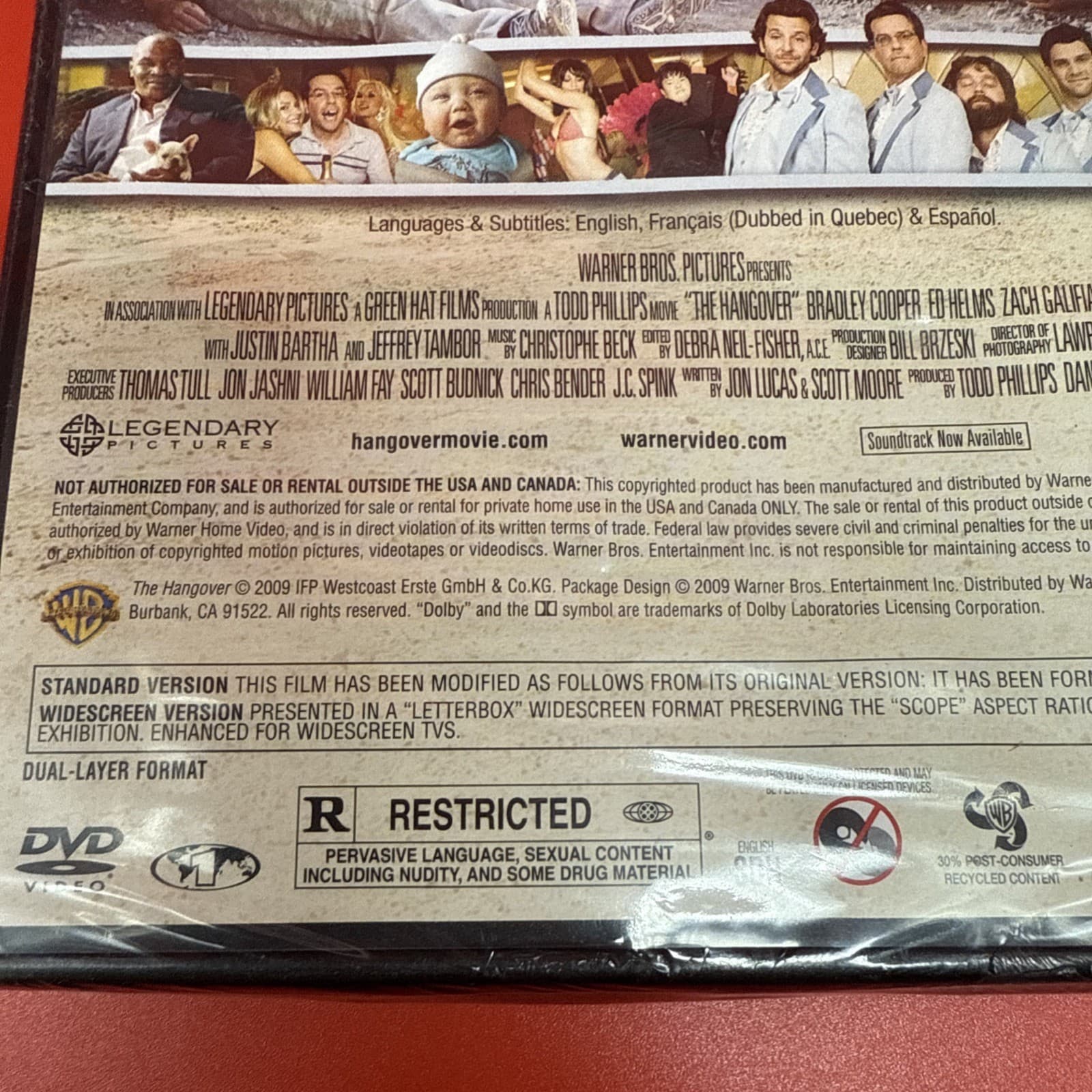 The Hangover (DVD, 2009) - Brand New Sealed Comedy Video Todd Phillips 100 min. - Image 4
