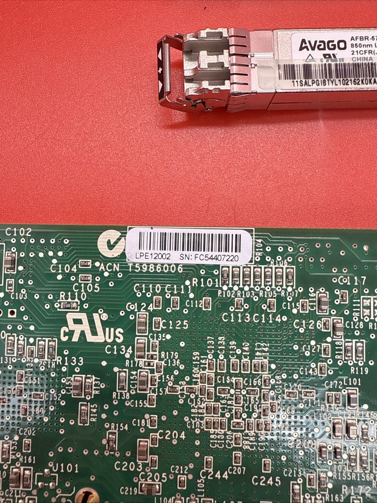 IBM Power8 577D 00E0806 8Gb 2 Port FC PCI-e Full Height HBA + SFP Transceivers - Image 8