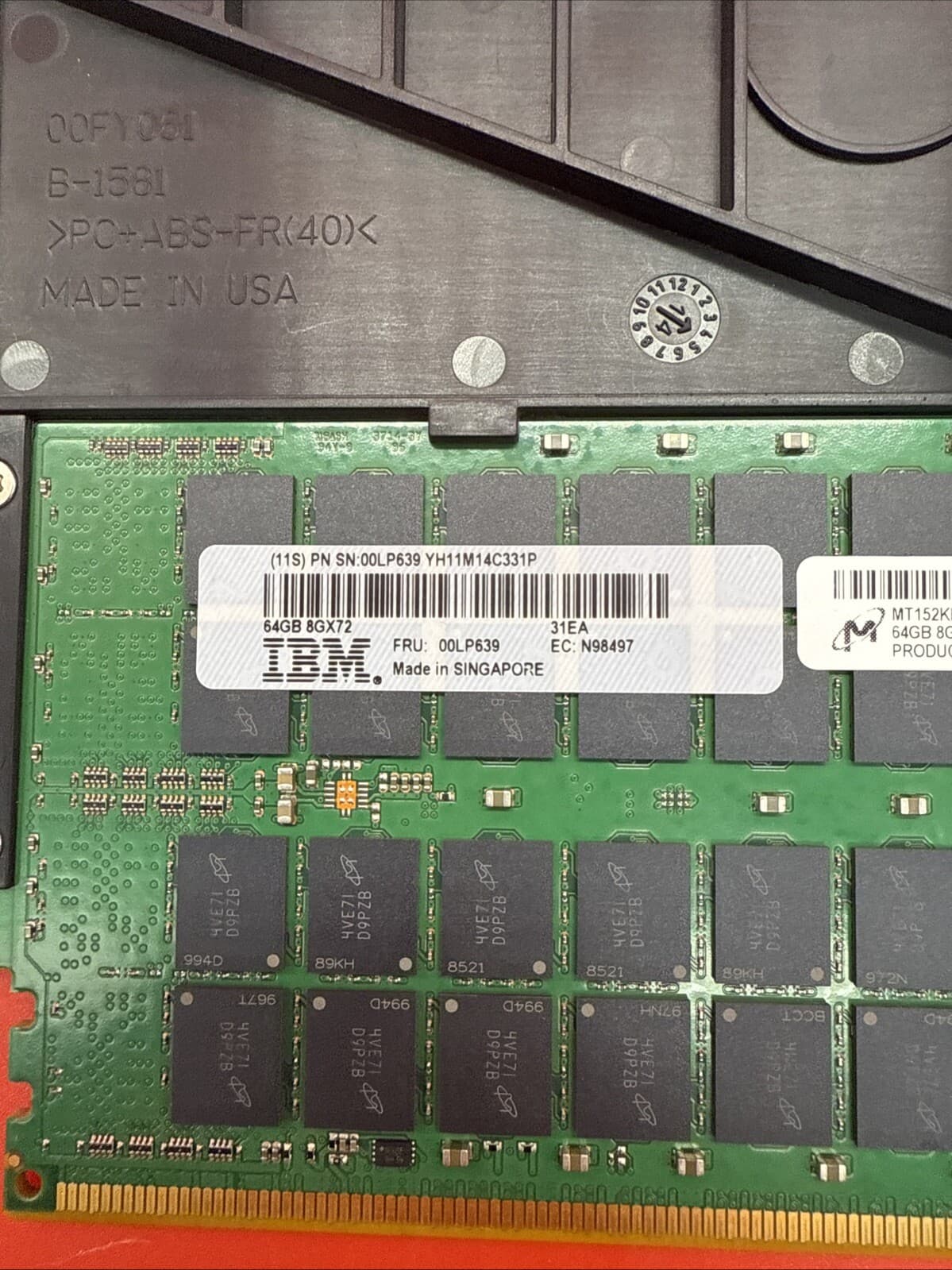 IBM 00LP639 64GB DDR3 MT152KLS8G72MZ-1G6E2B60A 8286 31EA Power8 CDIMM Server Ram - Image 2