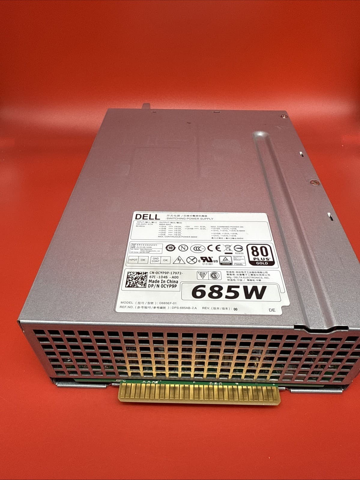 Dell CYP9P 0CYP9P 685W Switching Power Supply  D685EF-01 Power Module Silver ATX - Image 3