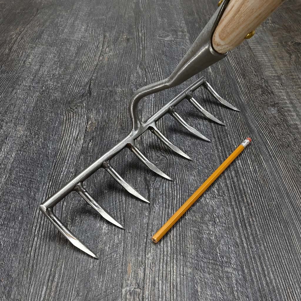 Sneeboer Garden Rake - 8 Tine Stainless Steel Hand-Forged Soil Dutch NEW - Image 5