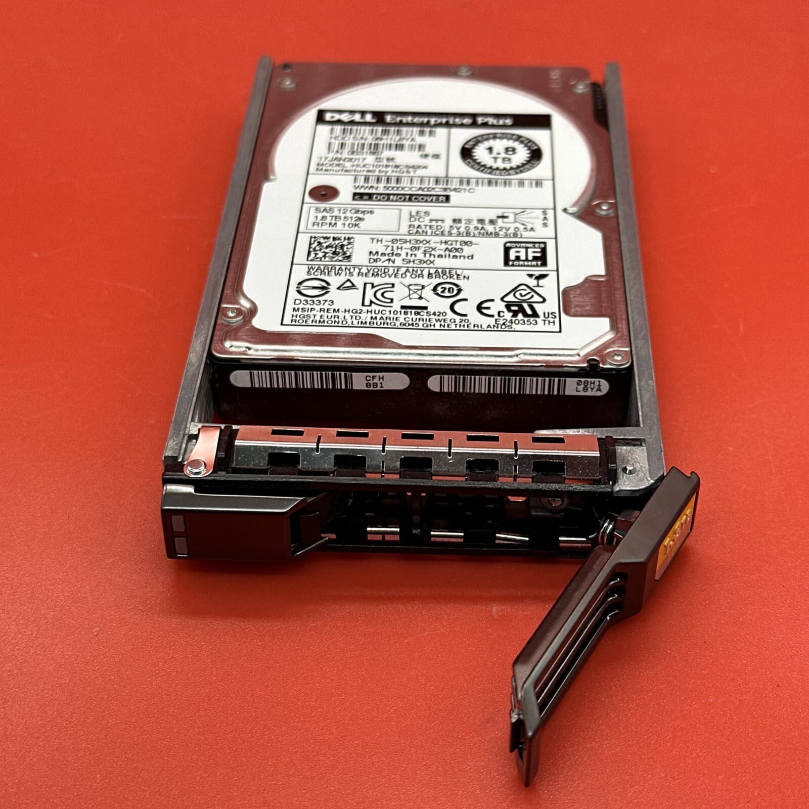 Dell 1.8TB 10K SAS 12 Gbps 512e 2.5" Hard Drive 5H3XX 05H3XX In Tray Silver - Image 4