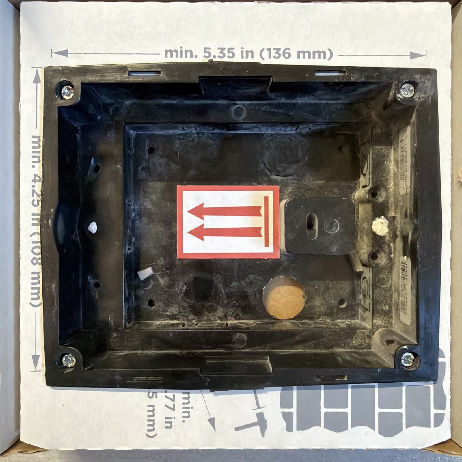 Control4 DS2 Mini Box For Flush Install 9155017-C4 - Image 2