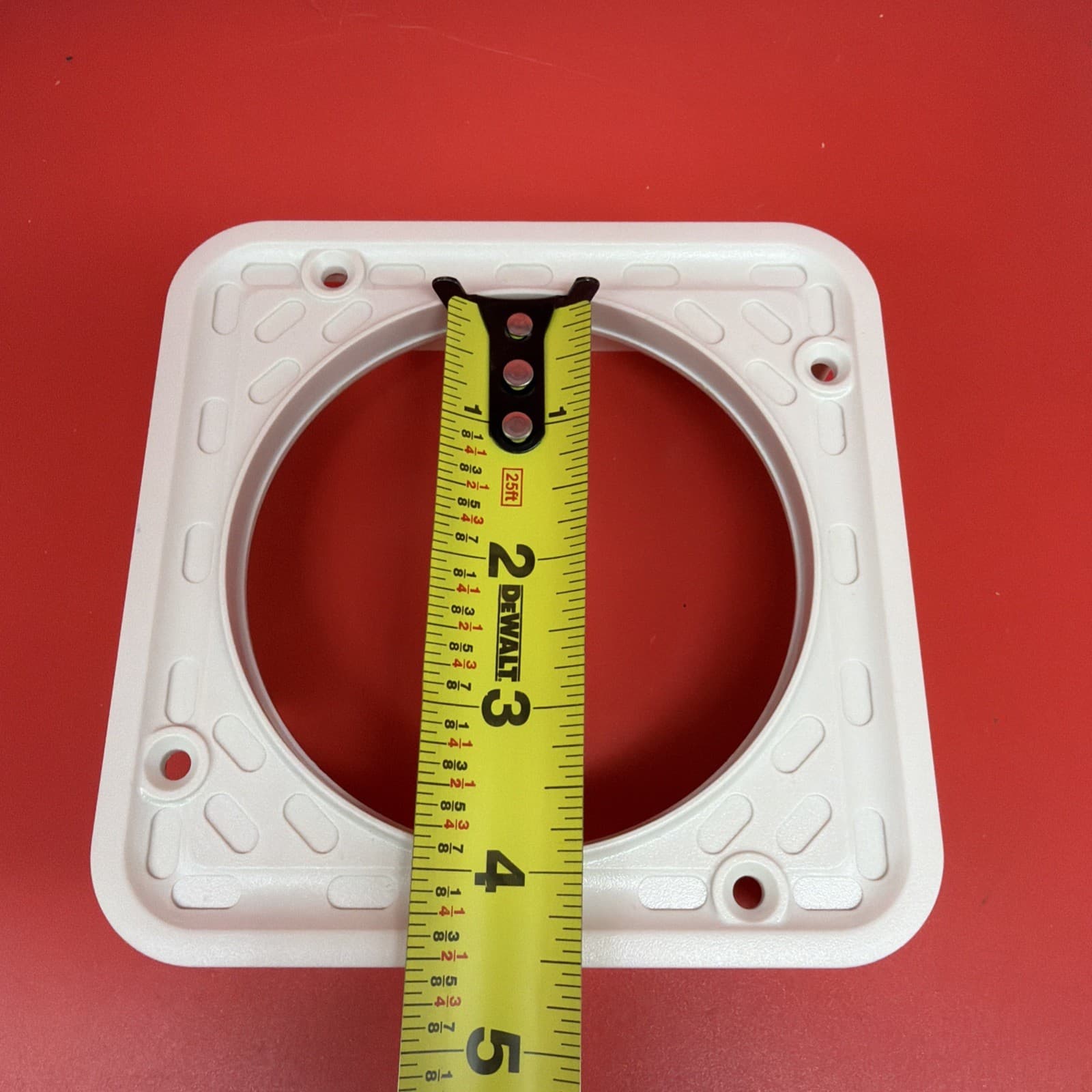 4 Inch White Ceiling Speaker Bracket No Grill - Image 6