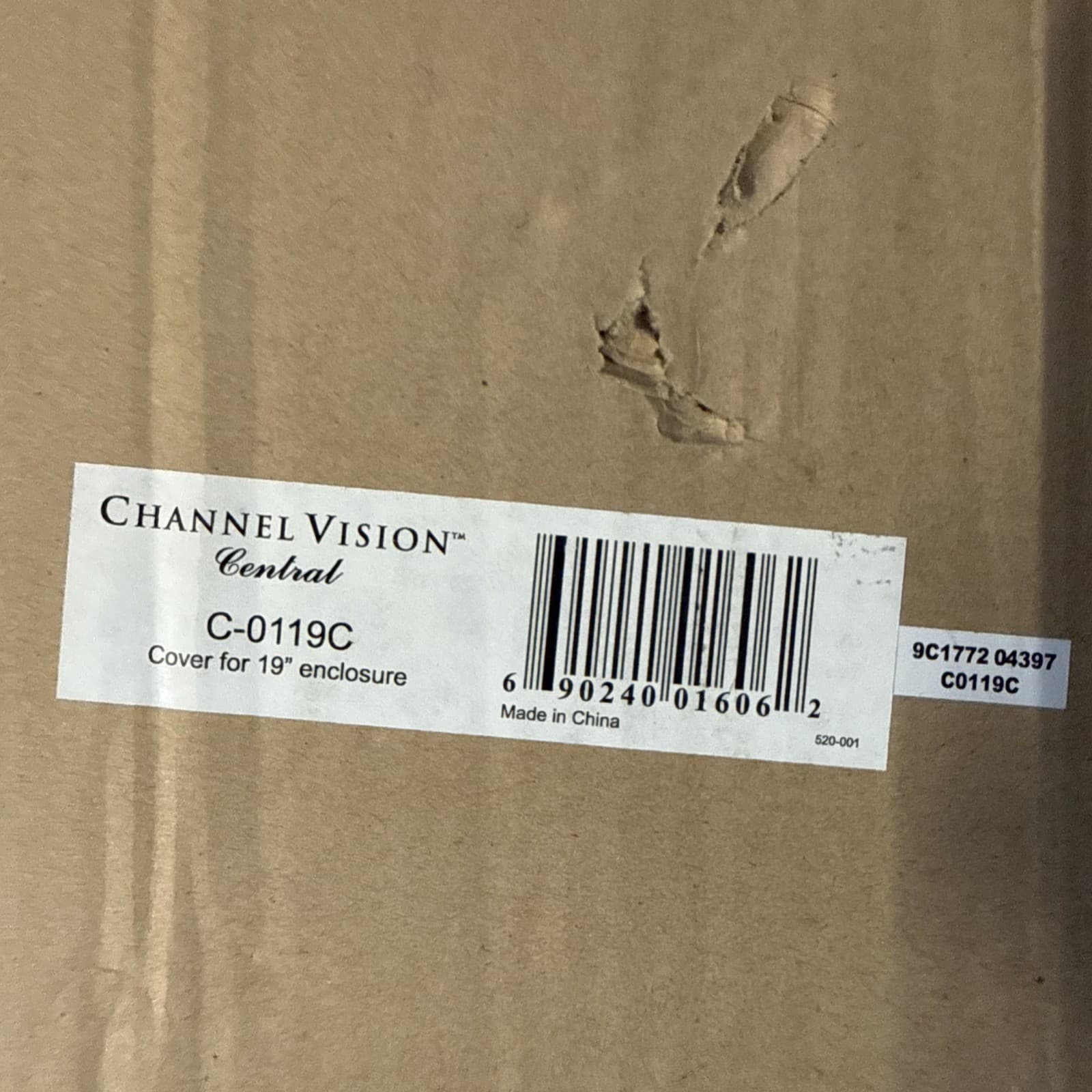 Channel Vision Central C-0119C Cover For 19” Enclosure - Image 2