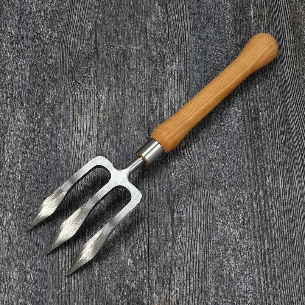 Sneeboer Garden Hand Fork - Bulb Handle Stainless Steel Hand-Forged Digging NEW - Image 3