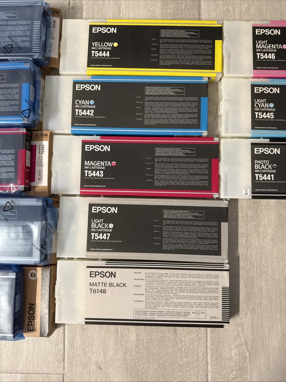 Epson Stylus Pro 4000 13 Empty Ink Cartridges OEM Genuine/Original For Epson - Image 3