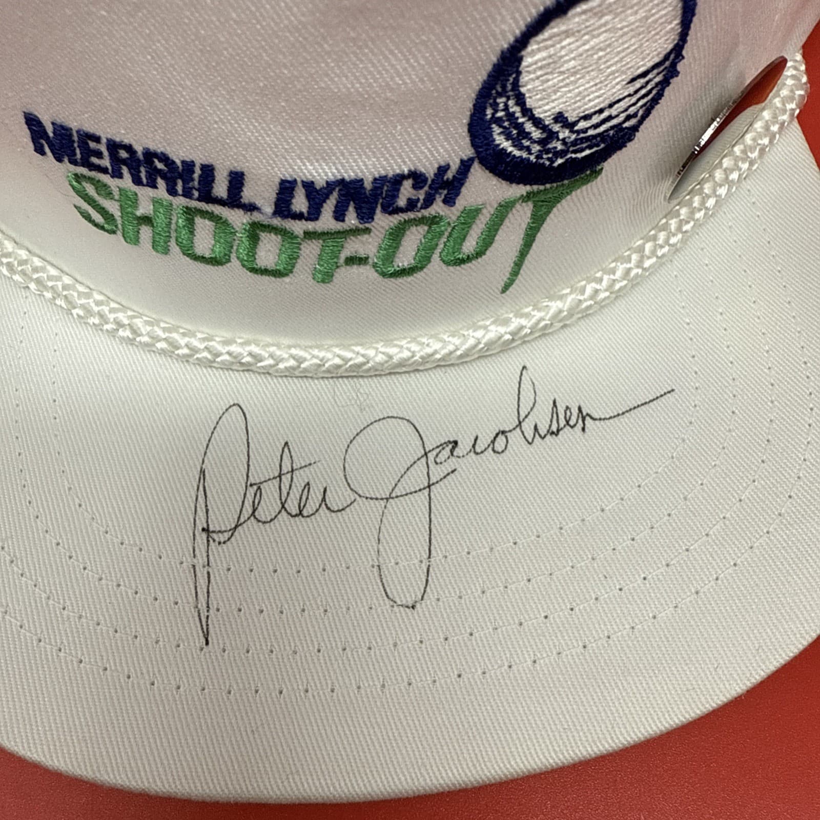 Merrill Lynch Shoot-out PGA Golf Tour Signed Hats John Daly Peter Jacobsen - Image 3