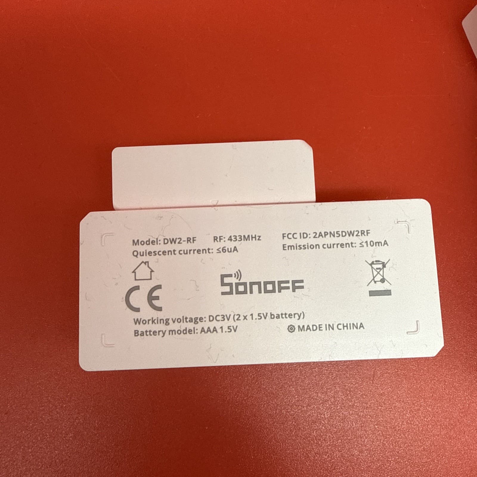 Sonoff DW2 RF 433mhz Wireless Window Or Door Sensor DW2-RF White Universal - Image 4