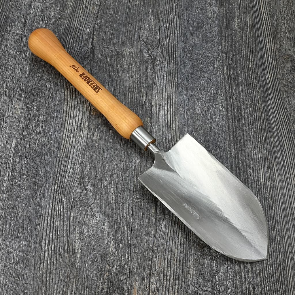 Sneeboer Half Round Transplanting Trowel - Bulb Handle Stainless Steel Dutch NEW - Image 2