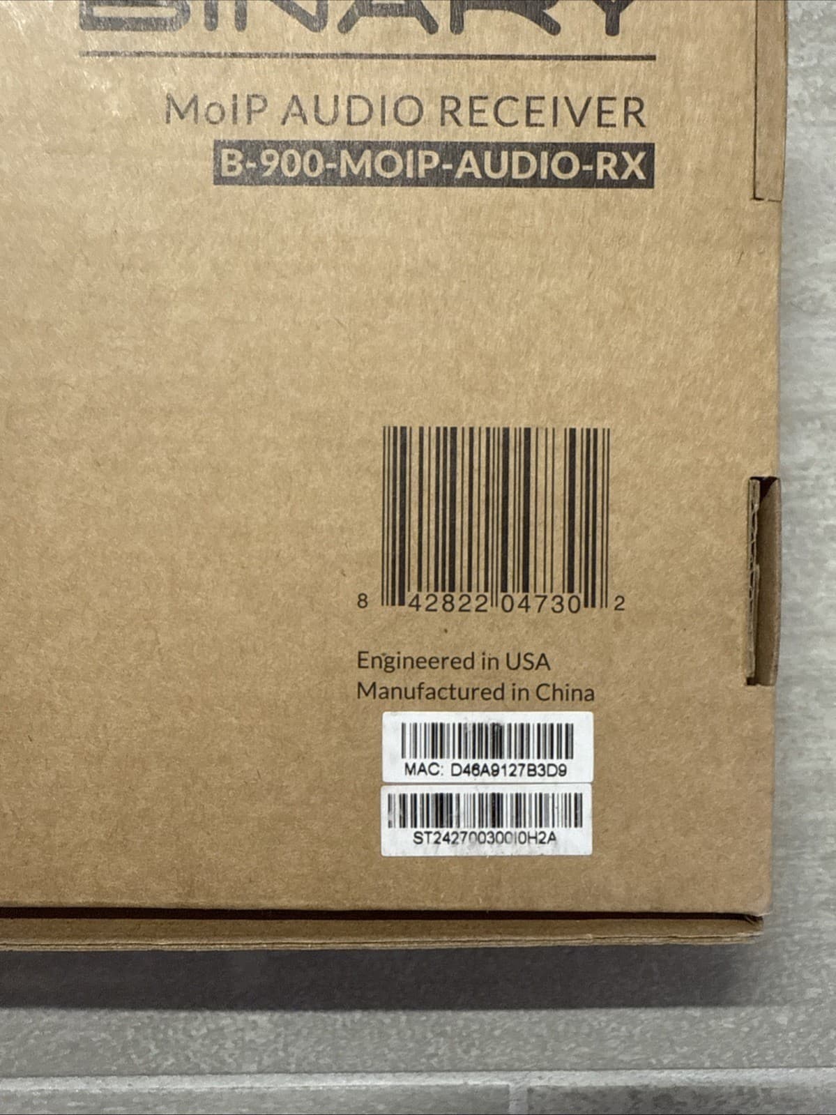Binary B-900-MOIP-AUDIO-RX MoIP Audio Receiver Media Over IP Black Wired RCA - Image 8