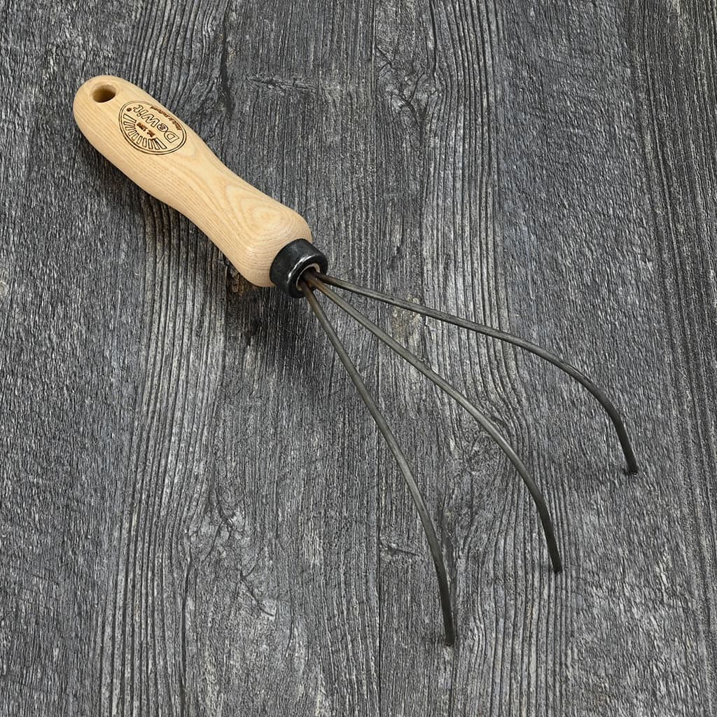 DeWit Spring Tine Cultivator Garden Rake Boron Steel Ash Handle Hand-Forged NEW - Image 2