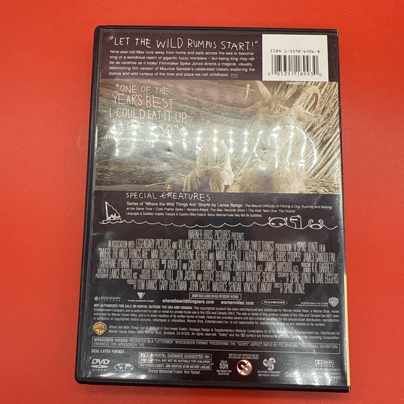Where the Wild Things Are (DVD, 2009) Family Spike Jonze English 101 min. PG - Image 3