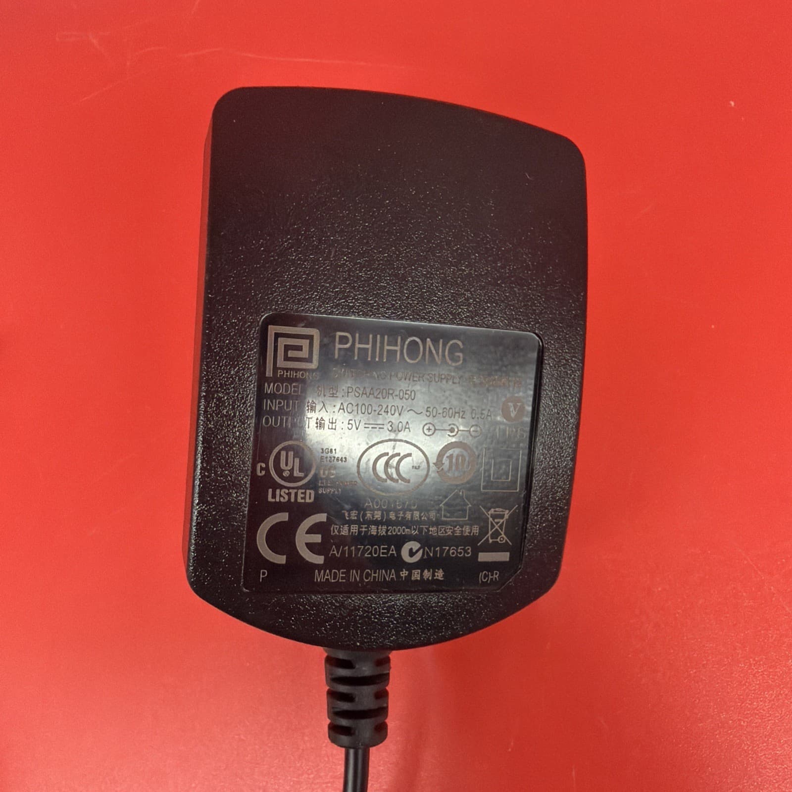 AC/DC WALL MOUNT ADAPTER 5V 15W for Phihong USA PSAA20R-050 Power Supply - Image 2