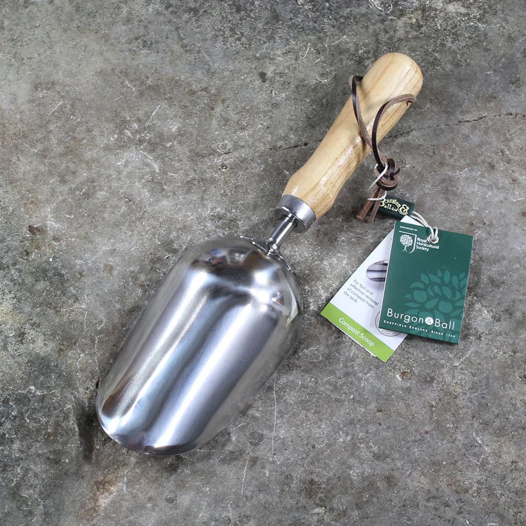 Burgon & Ball Compost Scoop Garden Trowel Stainless Steel Planting British NEW - Image 3