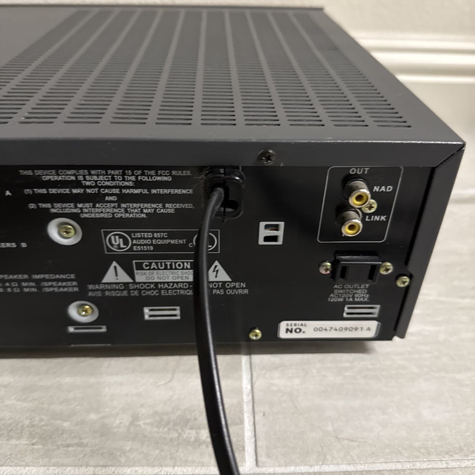 NAD C-740 Stereo Receiver 35W 40W 140W Gray C740 AM Digital Tuner AM/FM AUX 40 W - Image 12
