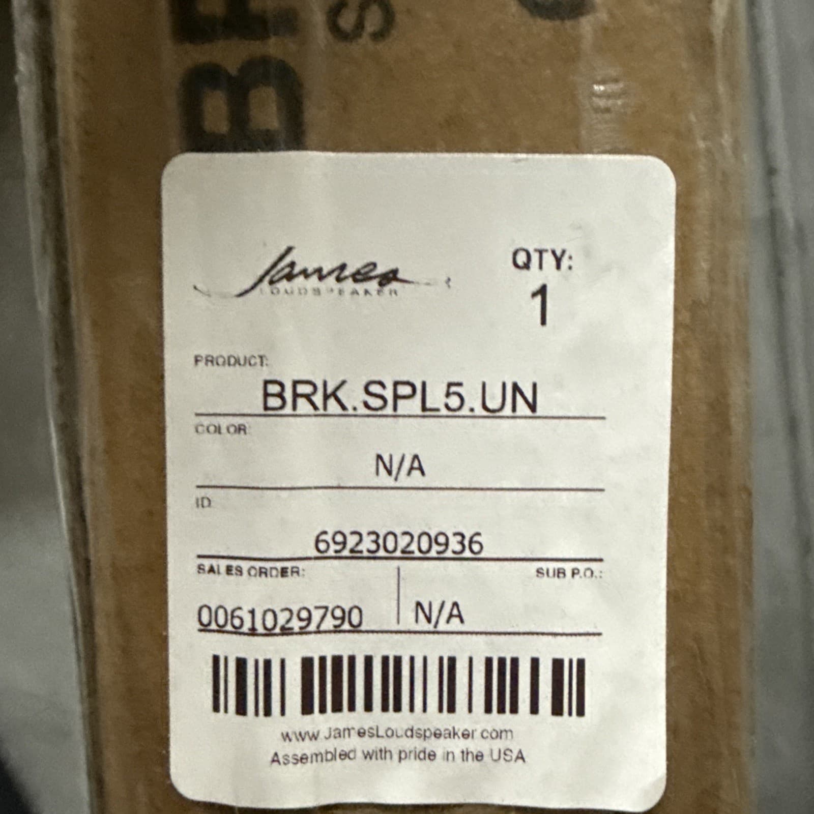 James Loudspeaker BRK.SPL5.UN SPL5 Universal Bracket Mounting Bracket Metal - Image 8