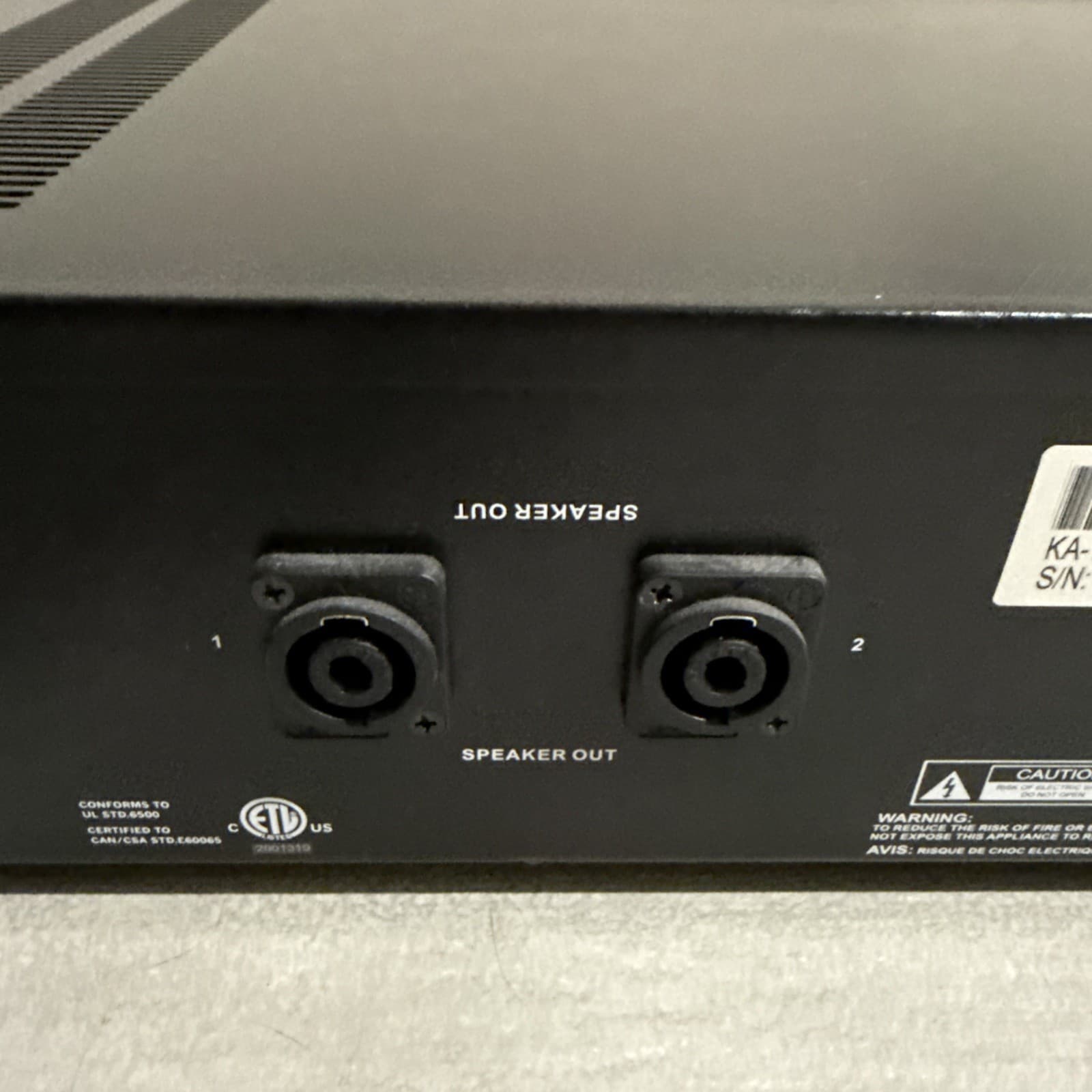 Klipsch KA-1000 THX 2-Ch x 500 Watt Subwoofer Amplifier Buzzing Sound Black - Image 7