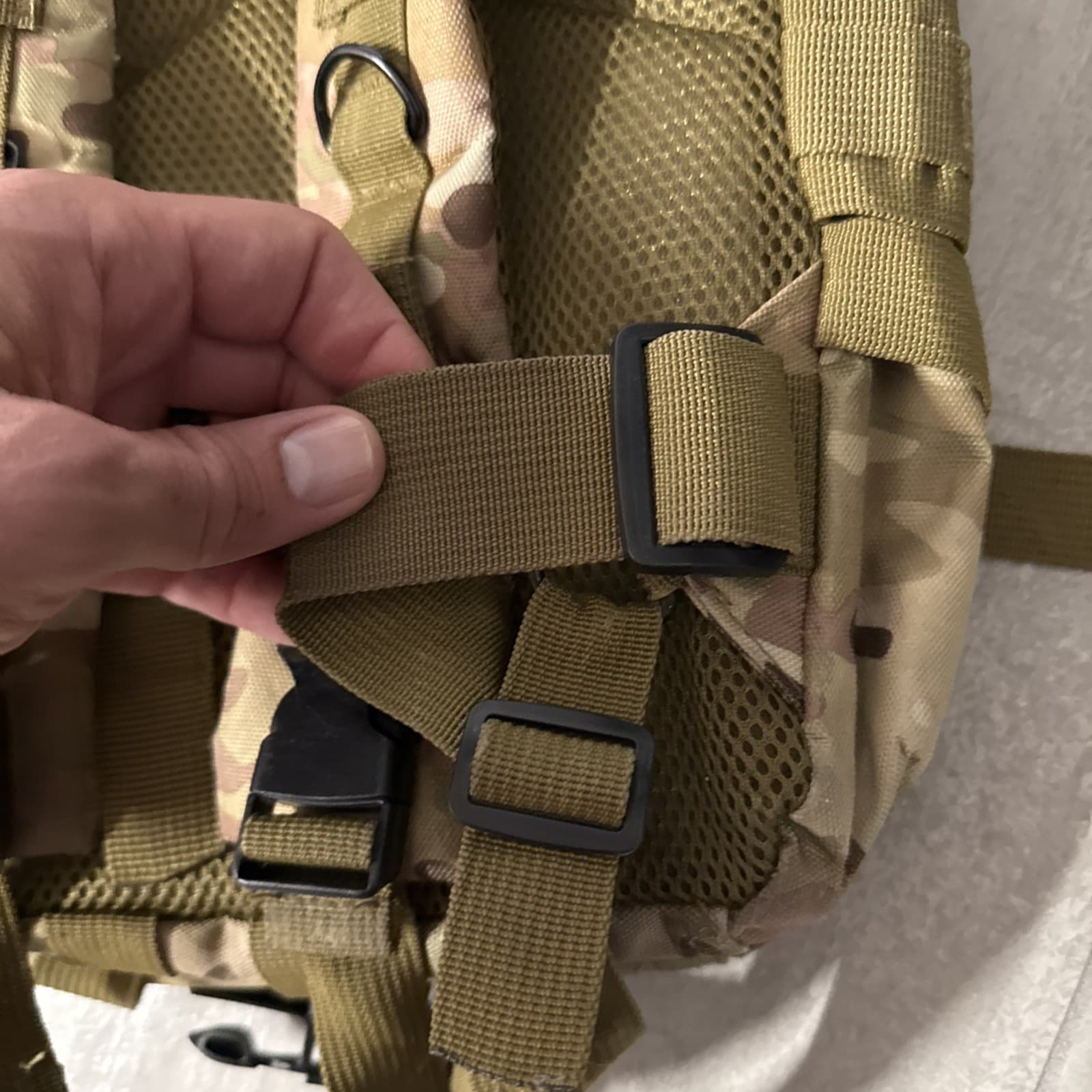 Camp Gear Camo Small Backpack Molle Adjustable Clean Backpacking - Image 13