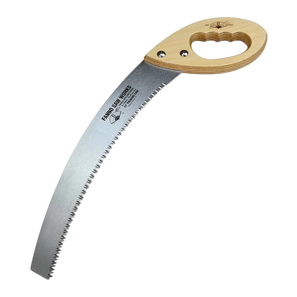 Fanno Saw Works Fanno 15" Curved Blade Pruning Saw Wood Handle Cutting USA NEW
