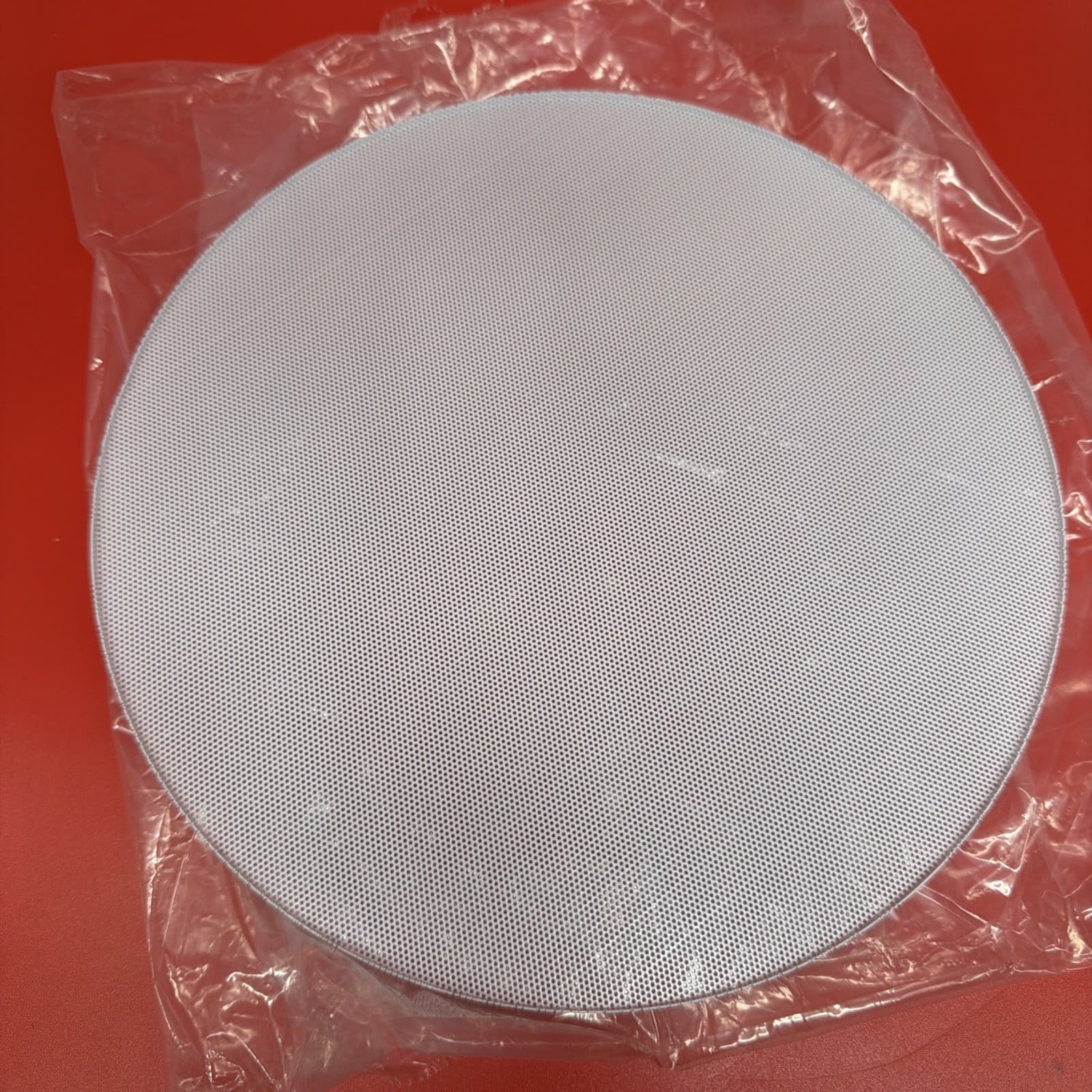 9” Round White Metal Speaker Grill New - Image 4