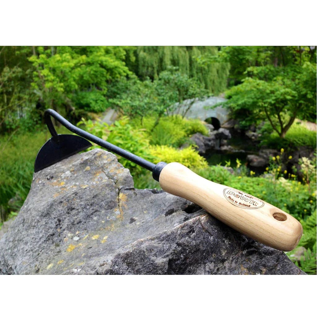 DeWit Half Moon Hand Hoe Boron Steel Ash Handle Hand-Forged Dutch NEW - Image 5