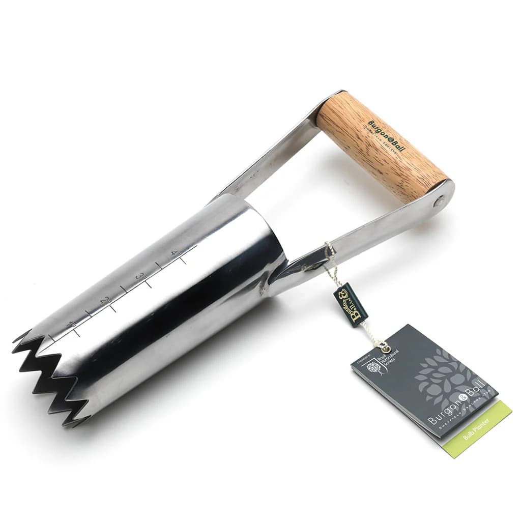 Burgon & Ball Hand Bulb Planter Stainless Steel British NEW