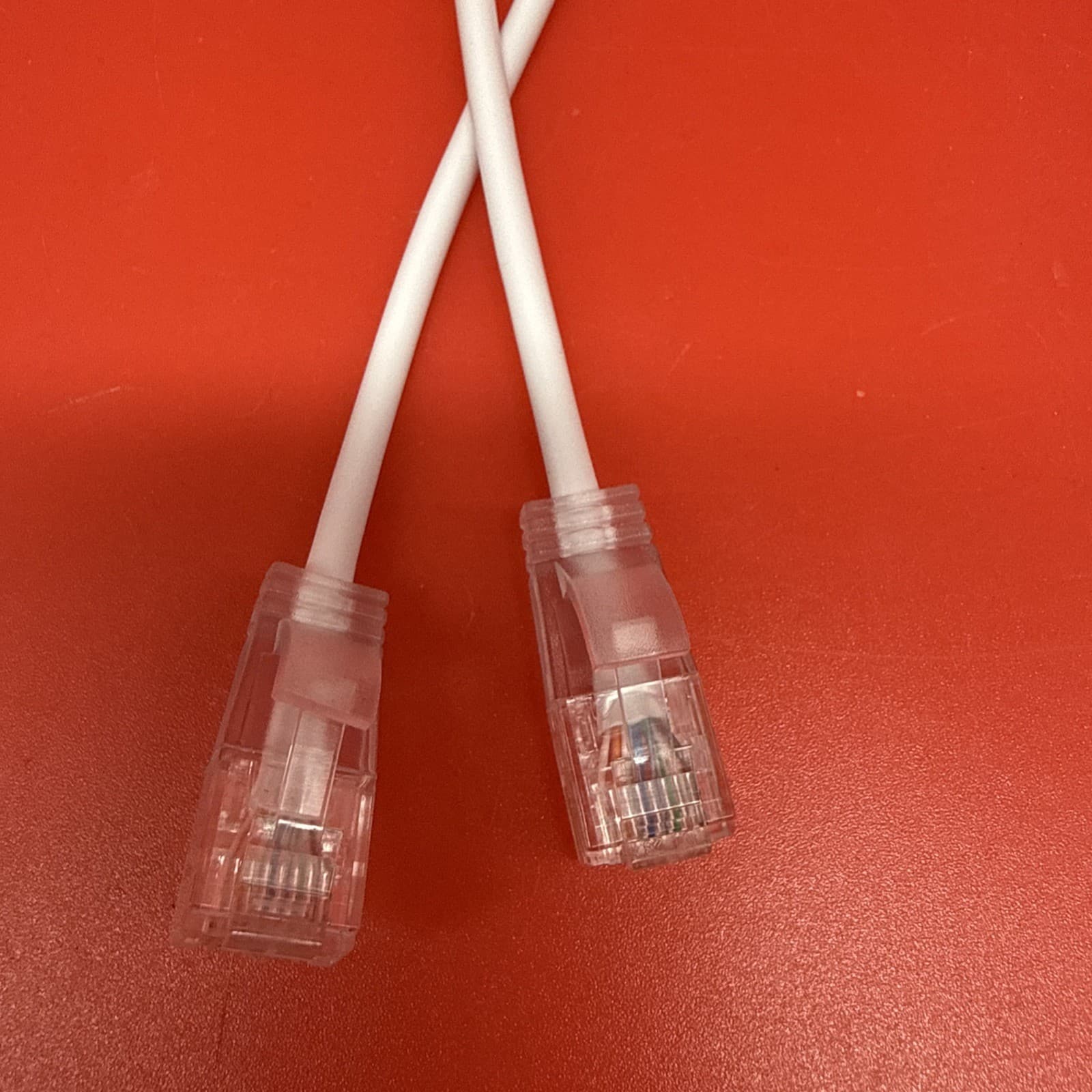 2 Pack CAT6 .5FT 6" Slim Ethernet Patch Cables 10Gbps UTP Pure Copper White - Image 4