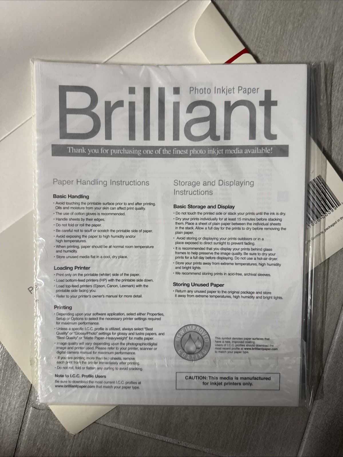 Supreme G Glossy Paper Brilliant Photo Inkjet Paper BP1410 270gsm 10mil 96% 93 - Image 3
