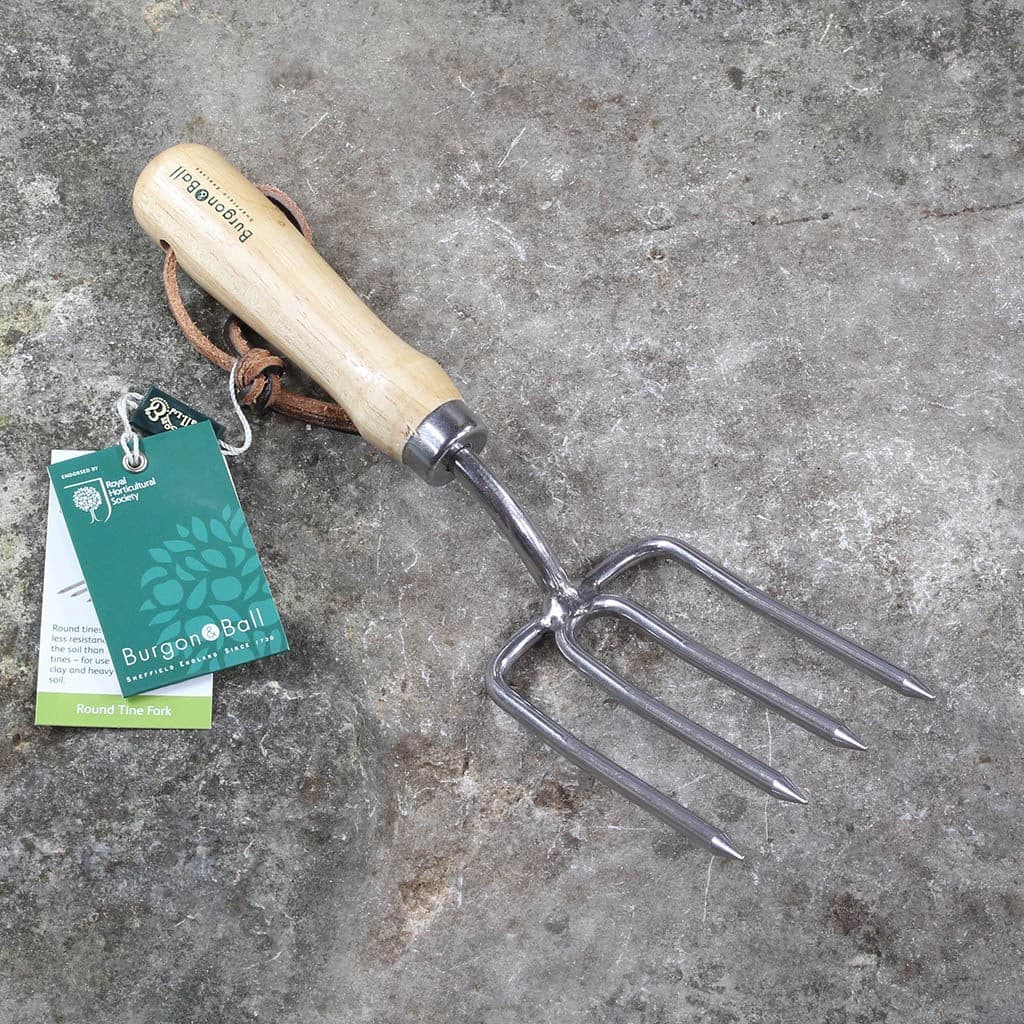 Burgon & Ball Garden Fork & Round Tine Hand NEW - Image 2