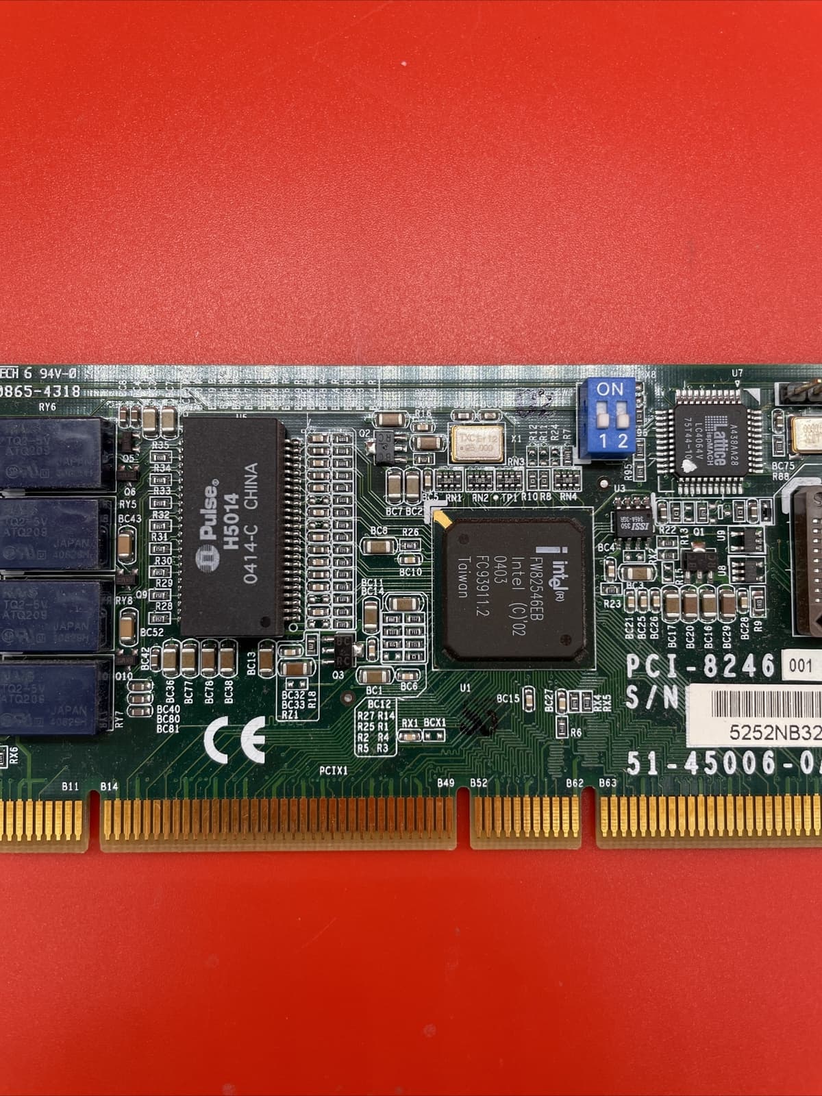 51-45006-A03 PCI-8246 LAN / WAN Intercept Bypass Heartbeat PCI Full Height Card - Image 3